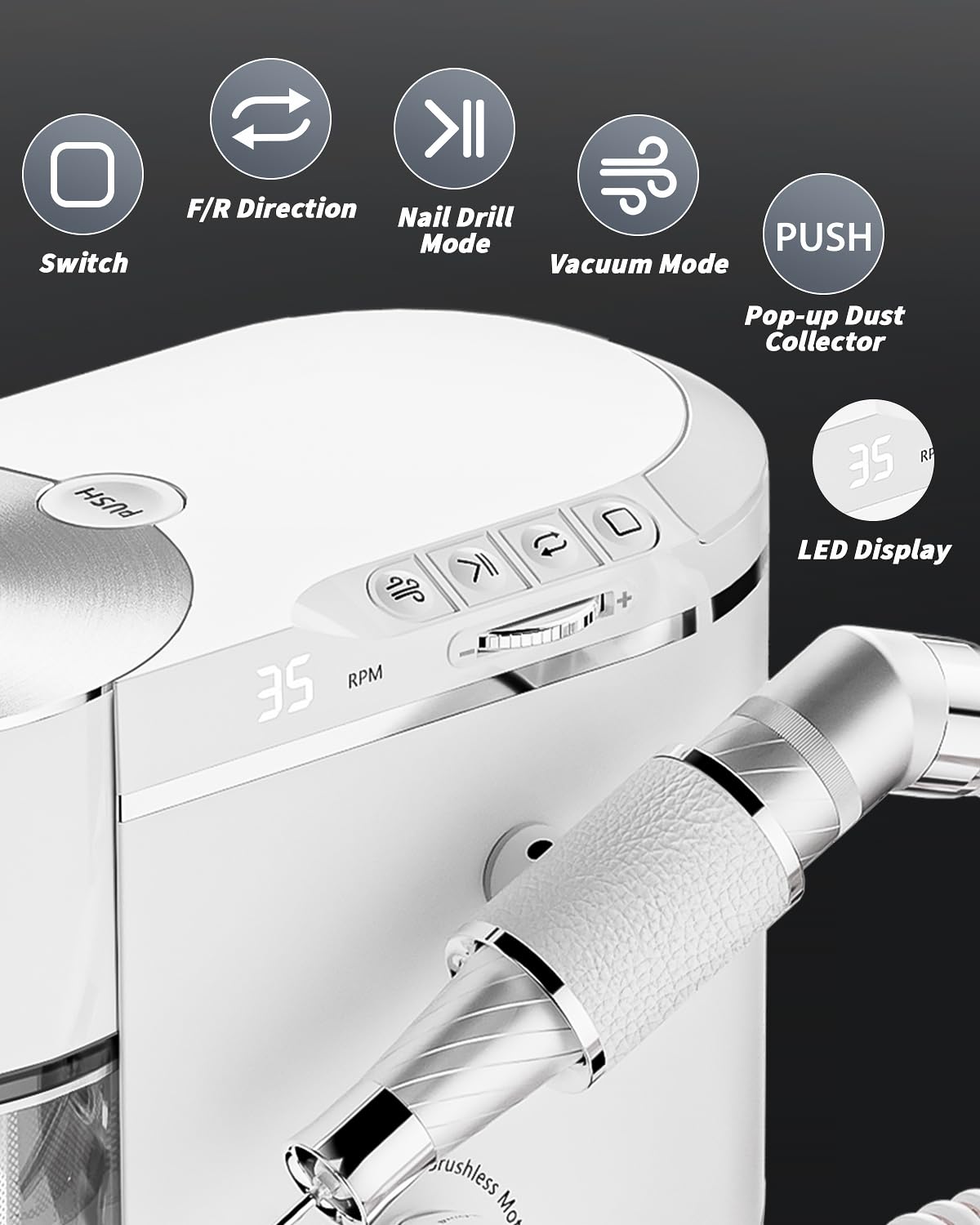 2-in-1 Nail Drill & Dust Collector 💅✨ All-in-One Salon Precision