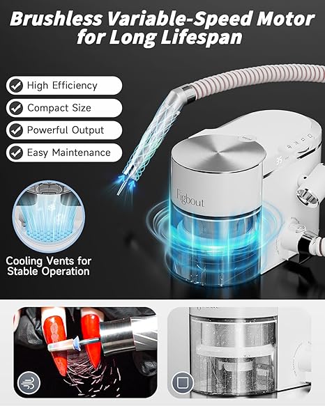 2-in-1 Nail Drill & Dust Collector 💅✨ All-in-One Salon Precision