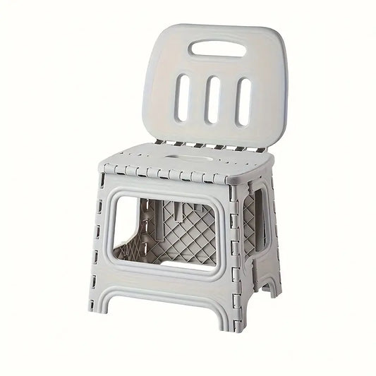 Portable High-Back Folding Stool ✨ Comfort for Camping & Fishing 🏕️