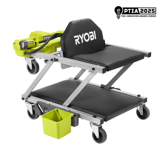 2-in-1 Illuminated Crawler Seat 🛠️💡 | Your Ultimate All-Position Workspace