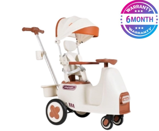 3-in-1 Ride-On Car & Rocker with Push Handle 🚗🌟