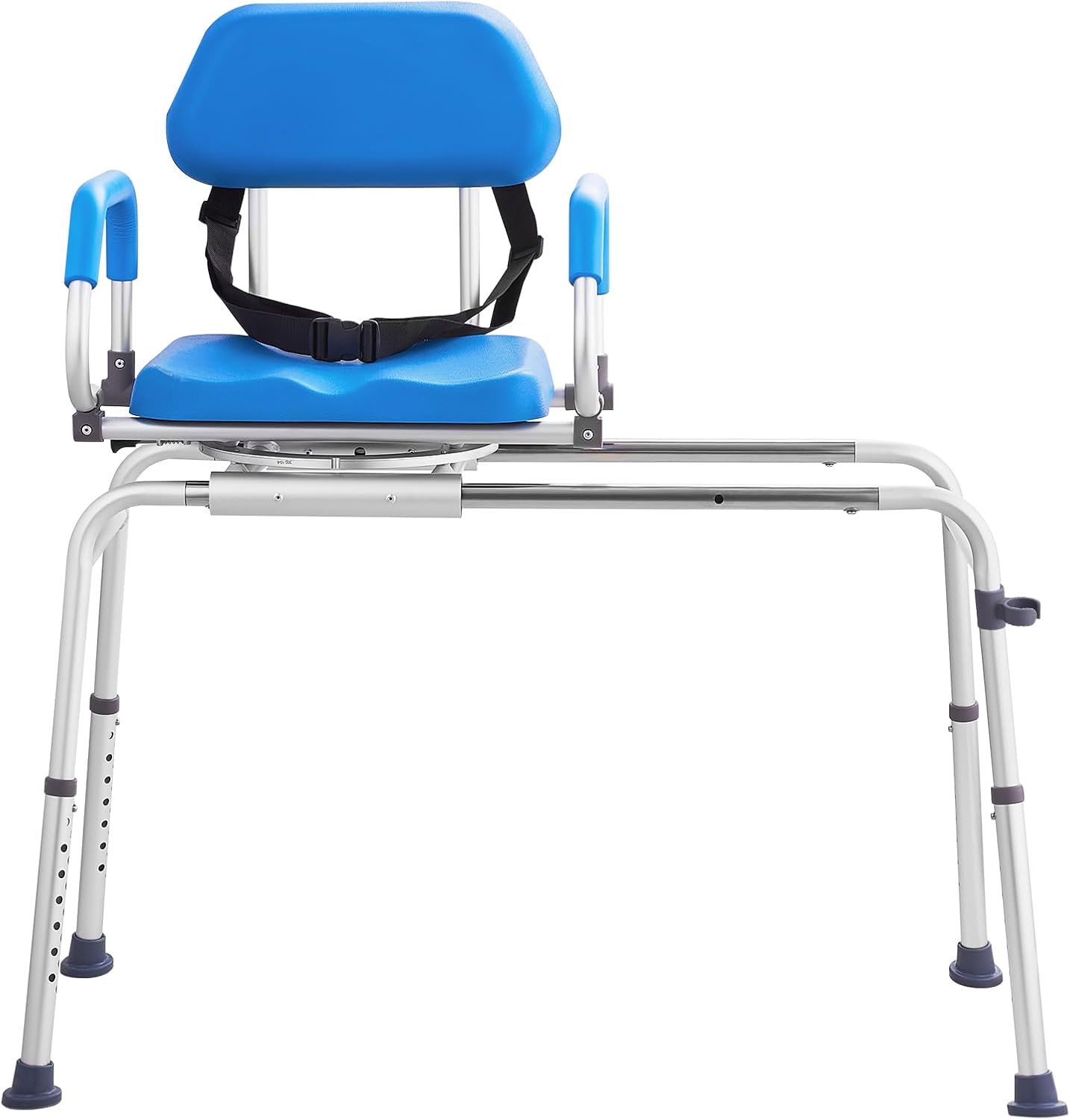 🛁 Smooth-Slide Swivel Shower Chair 🚿 | Adjustable & Safe Transfer Bench