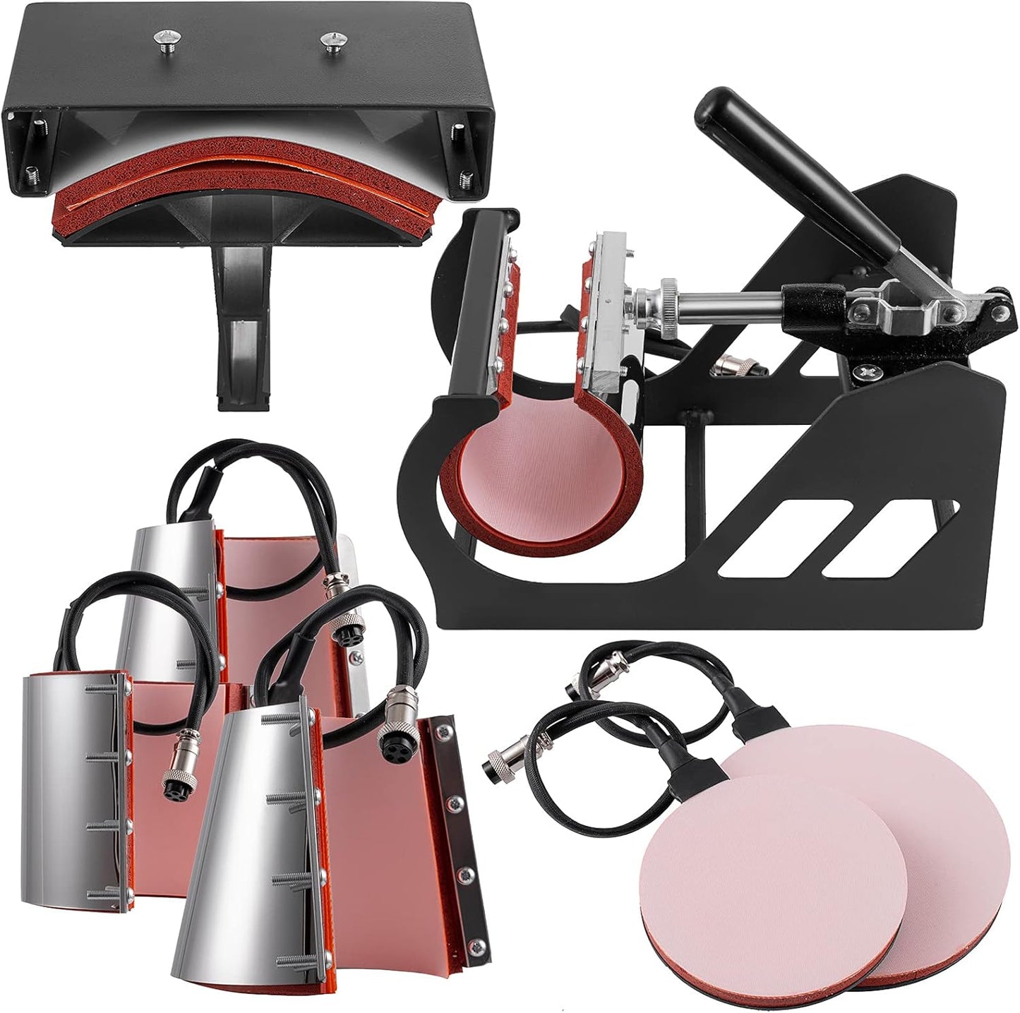 8-in-1 Professional Heat Press Machine Combo | 12x15" Digital Swing-Away for T-Shirt, Hat & Mug 🔥✨