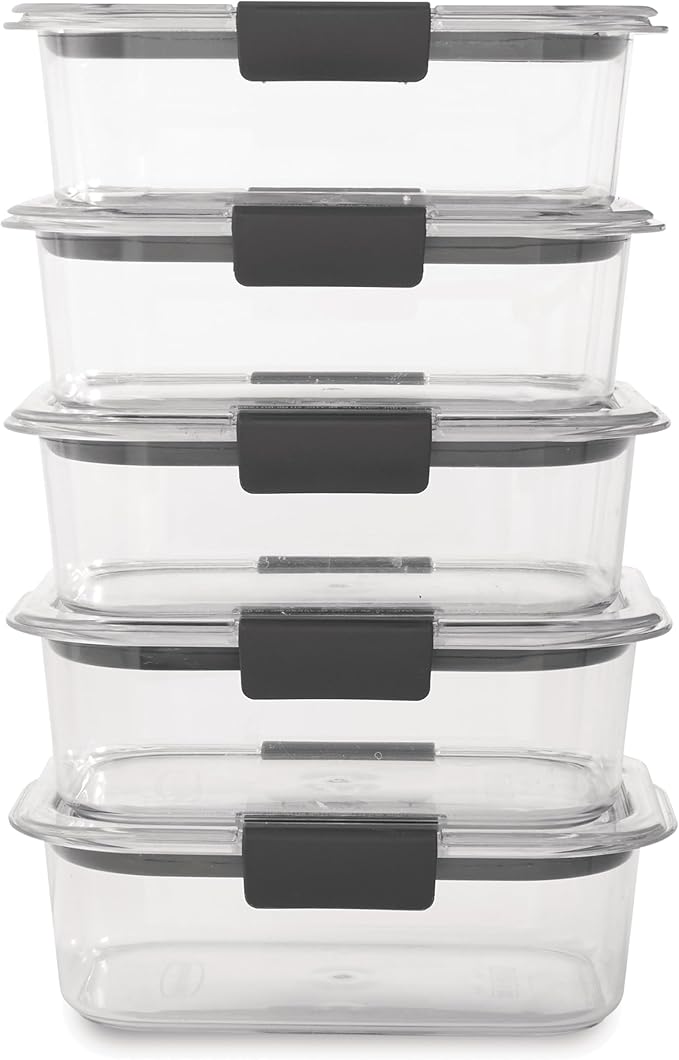 The Ultimate Meal Prep Containers - 100% Leak-Proof | 5-Pack 🍱🔥