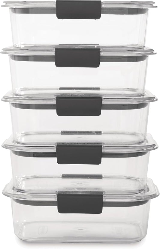 The Ultimate Meal Prep Containers - 100% Leak-Proof | 5-Pack 🍱🔥
