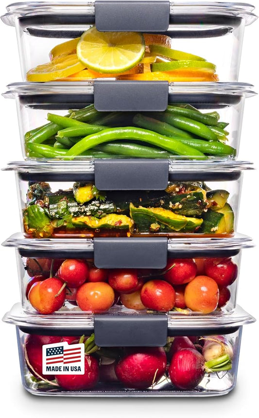 The Ultimate Meal Prep Containers - 100% Leak-Proof | 5-Pack 🍱🔥